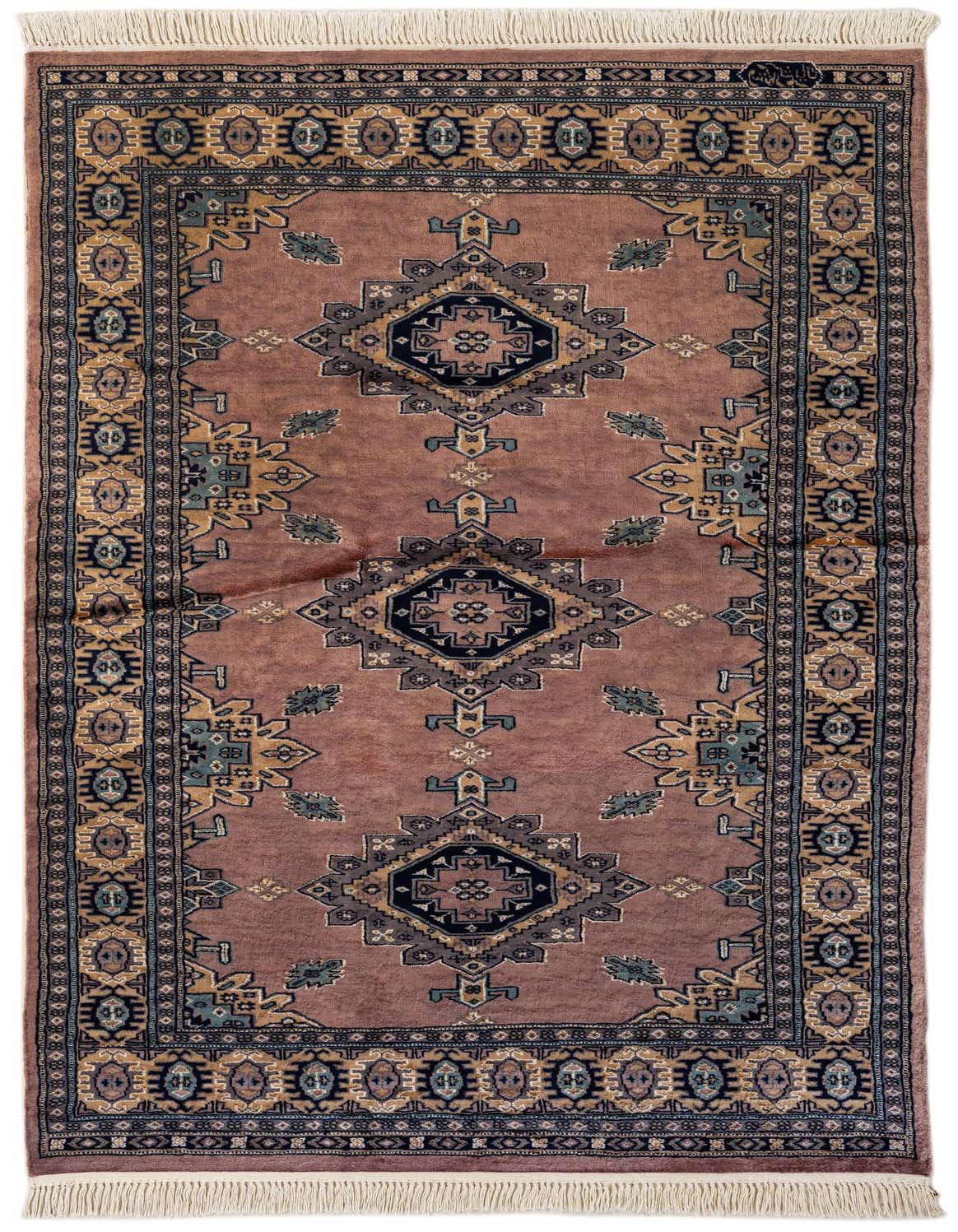 Primary image  4' 4 x 7' 1  Hand Knotted Bokhara Oriental Rug
