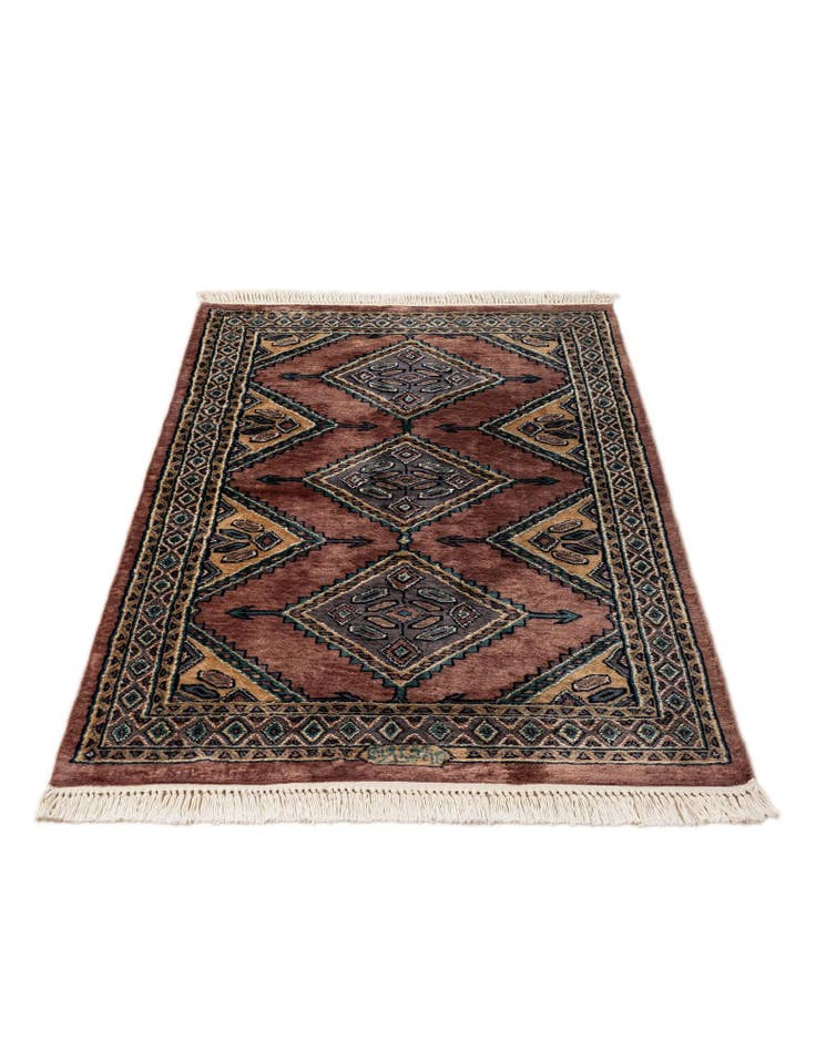 Detail image of  3' 3 x 5' 1  Hand Knotted Bokhara Rug