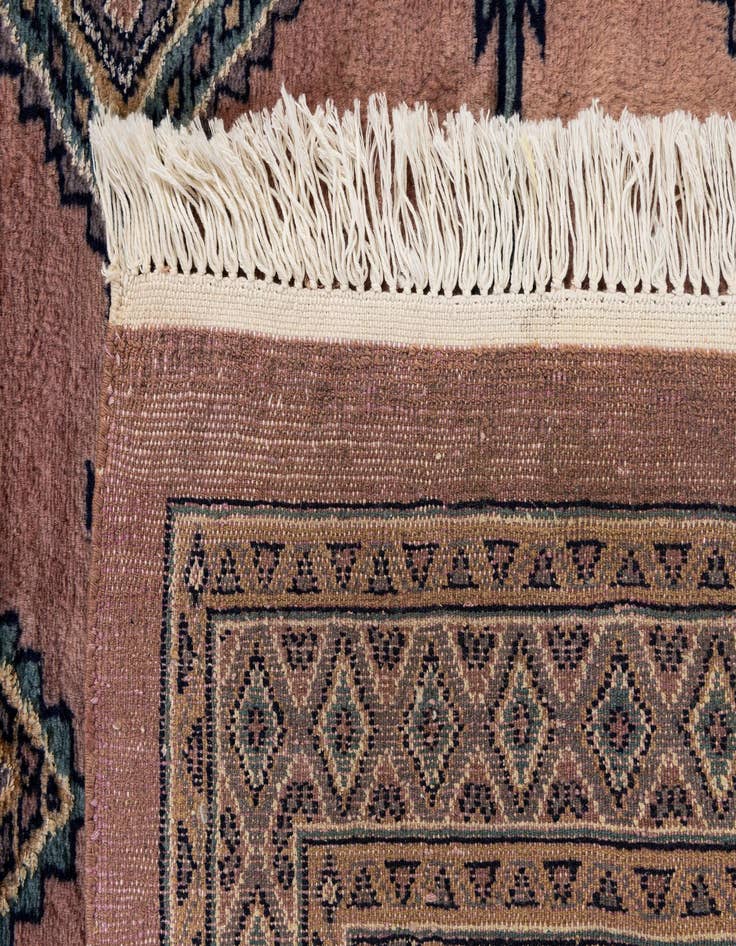 Detail image of  3' 2 x 5' 3  Hand Knotted Bokhara Oriental Rug