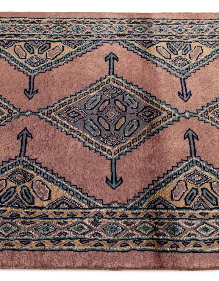 Detail image of  3' 2 x 5' 3  Hand Knotted Bokhara Oriental Rug