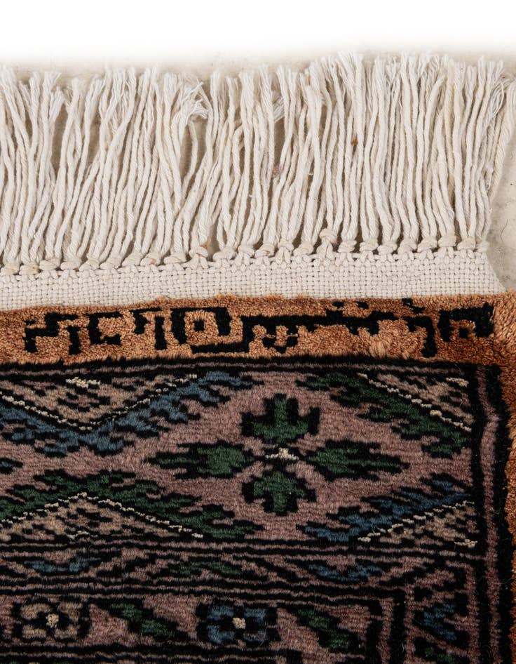 Detail image of  3' 7 x 4' 9  Hand Knotted Bokhara Oriental Rug