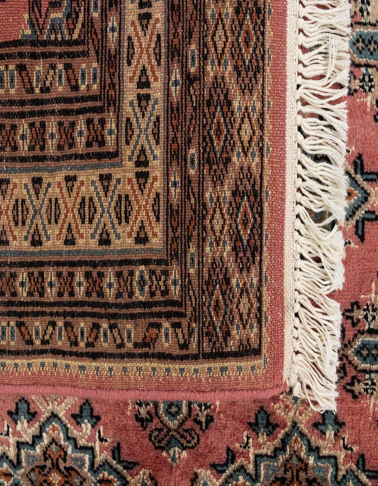 Detail image of  3' 1 x 5' 4  Hand Knotted Bokhara Oriental Rug