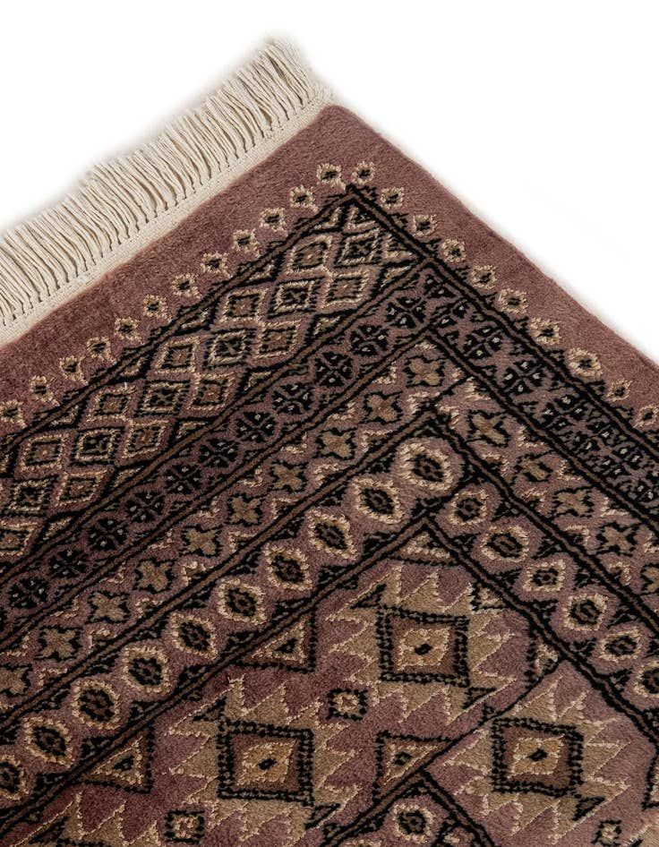 Detail image of  6' 8 x 9' 2  Hand Knotted Bokhara Oriental Rug