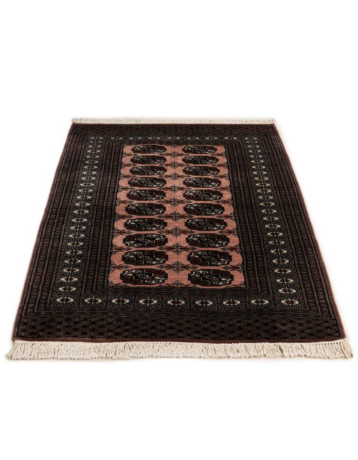 Detail image of  3' 3 x 5'  Hand Knotted Bokhara Oriental Wool Rug