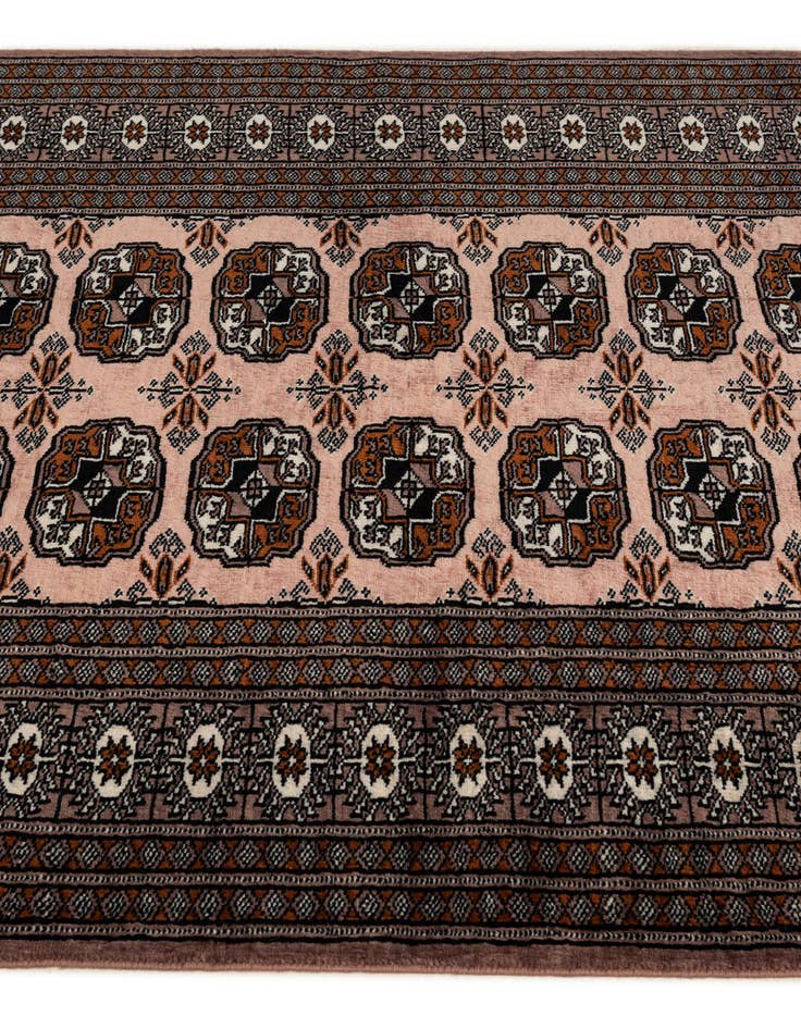 Detail image of  3' 3 x 5'  Hand Knotted Bokhara Oriental Wool Rug