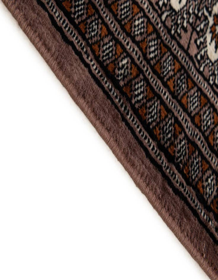 Detail image of  3' 3 x 5'  Hand Knotted Bokhara Oriental Wool Rug