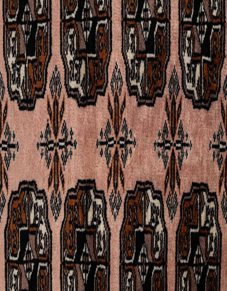 Detail image of  3' 3 x 5'  Hand Knotted Bokhara Oriental Wool Rug