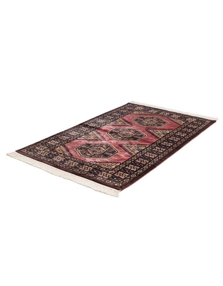 Detail image of  3' 2 x 5' 3  Hand Knotted Bokhara Oriental Rug