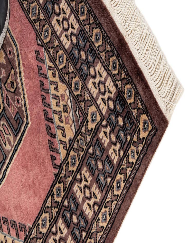 Detail image of  3' 2 x 5' 3  Hand Knotted Bokhara Oriental Rug