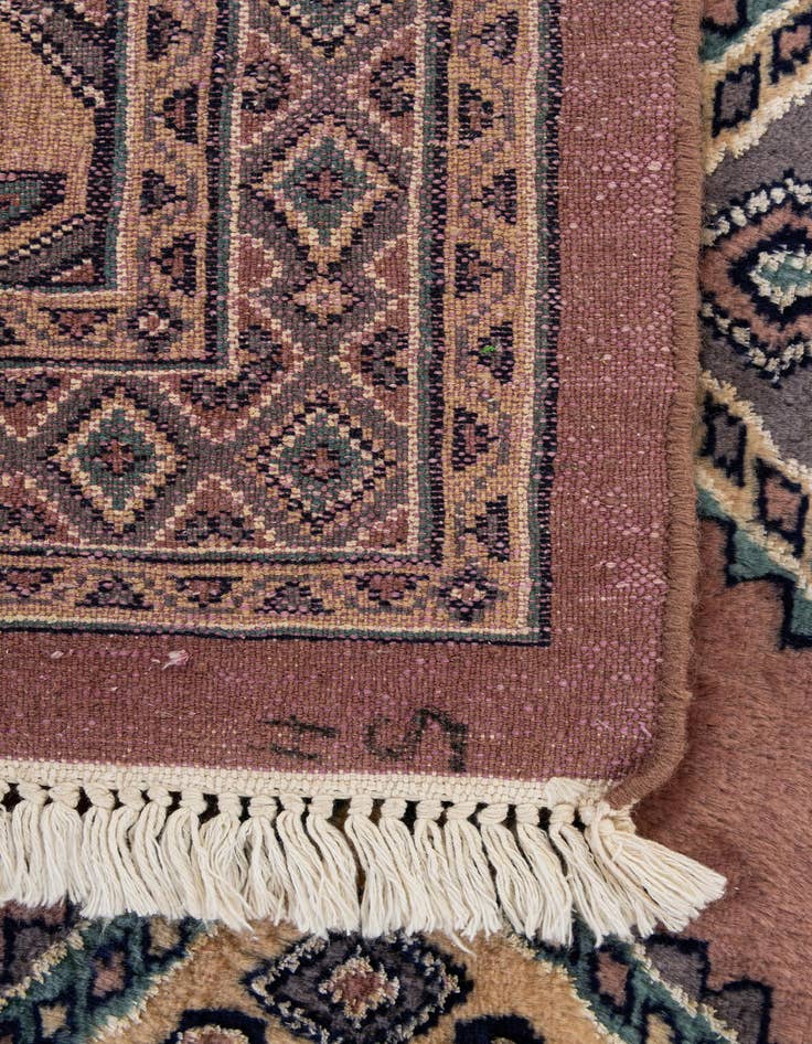 Detail image of  3' 1 x 4' 11  Hand Knotted Bokhara Oriental Rug