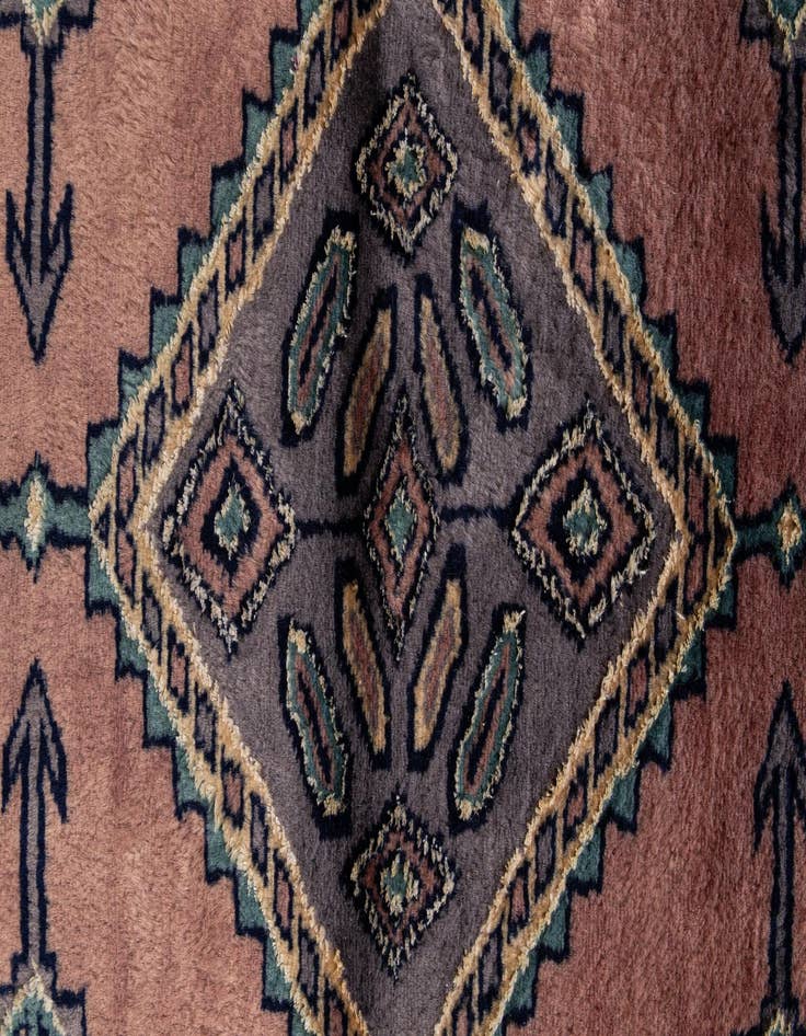 Detail image of  3' 1 x 4' 11  Hand Knotted Bokhara Oriental Rug