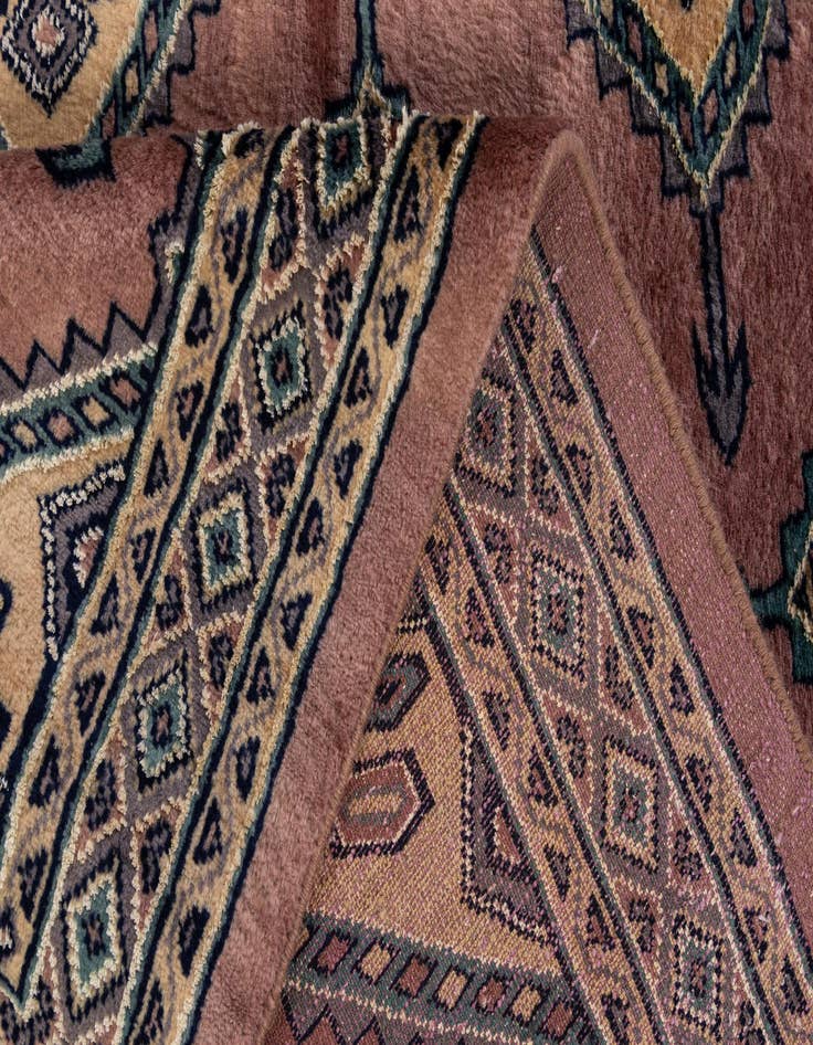 Detail image of  3' 1 x 4' 11  Hand Knotted Bokhara Oriental Rug