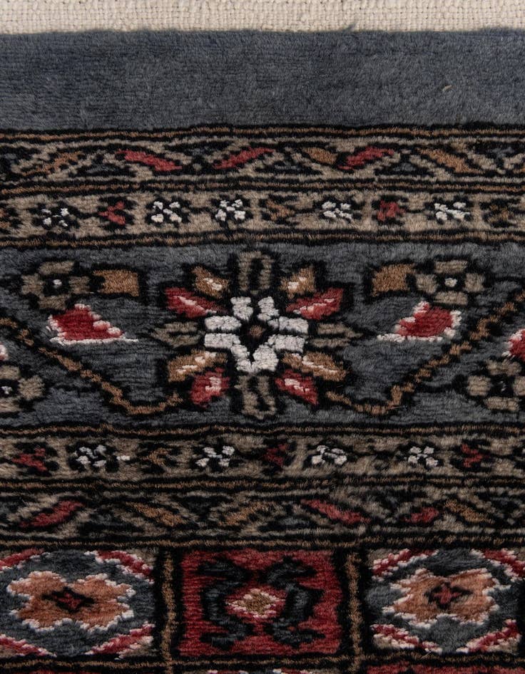 Detail image of  4' 4 x 5' 11  Hand Knotted Bokhara Oriental Rug