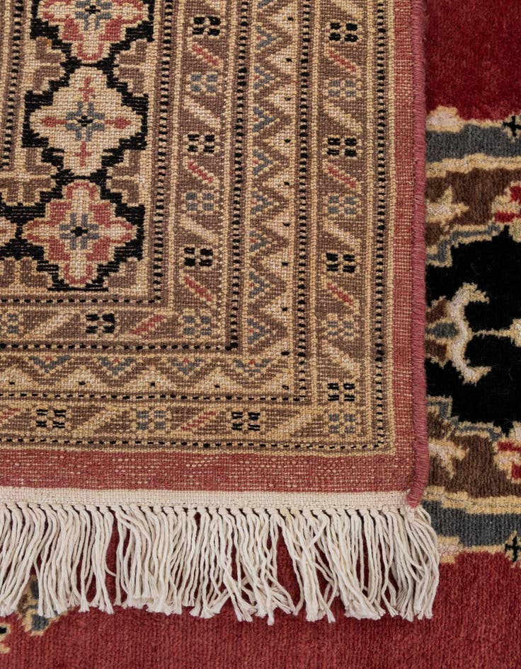 Detail image of  4' 2 x 6' 1  Hand Knotted Bokhara Oriental Rug