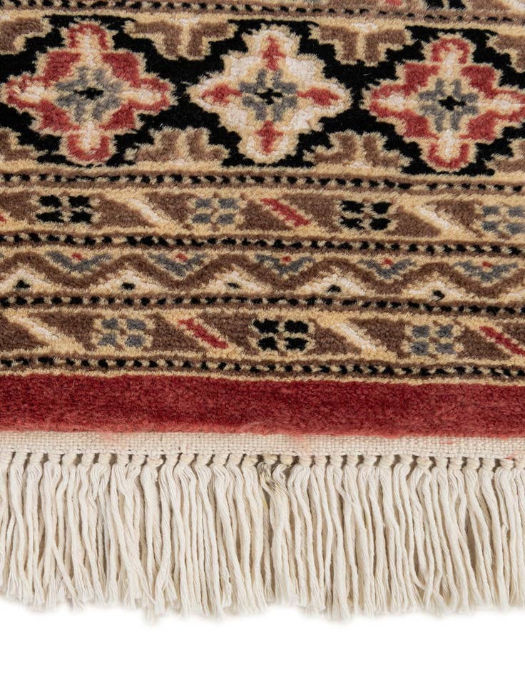 Detail image of  4' 2 x 6' 1  Hand Knotted Bokhara Oriental Rug