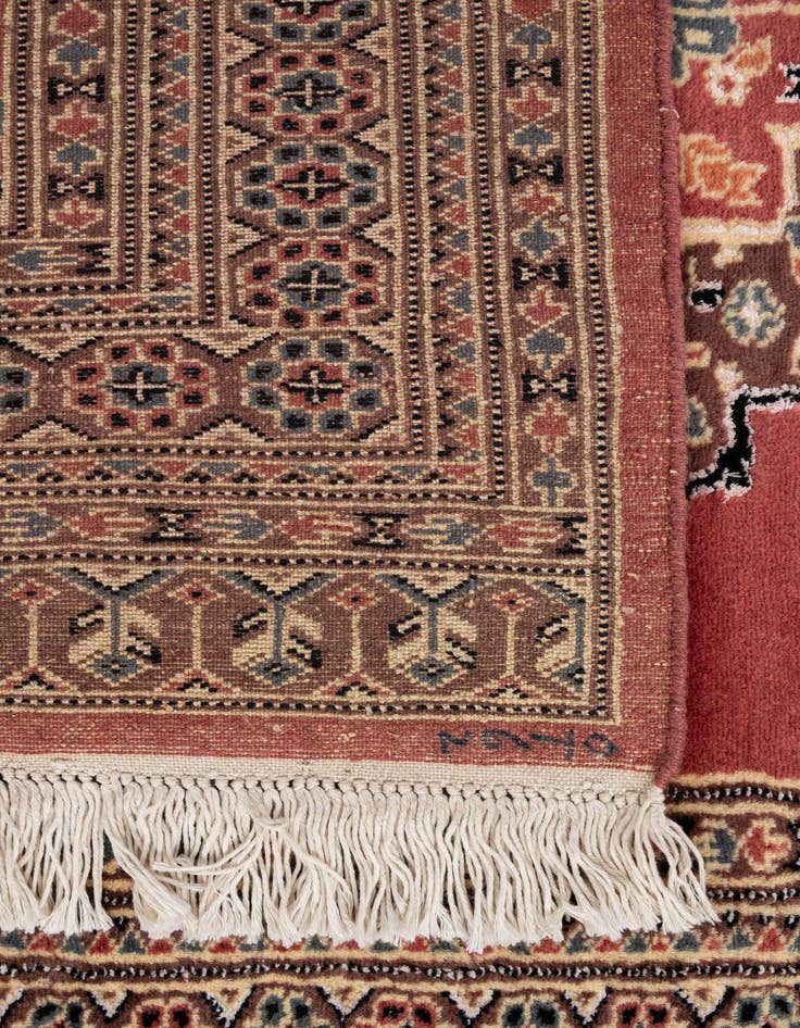 Detail image of  4' 4 x 5' 11  Hand Knotted Bokhara Oriental Rug