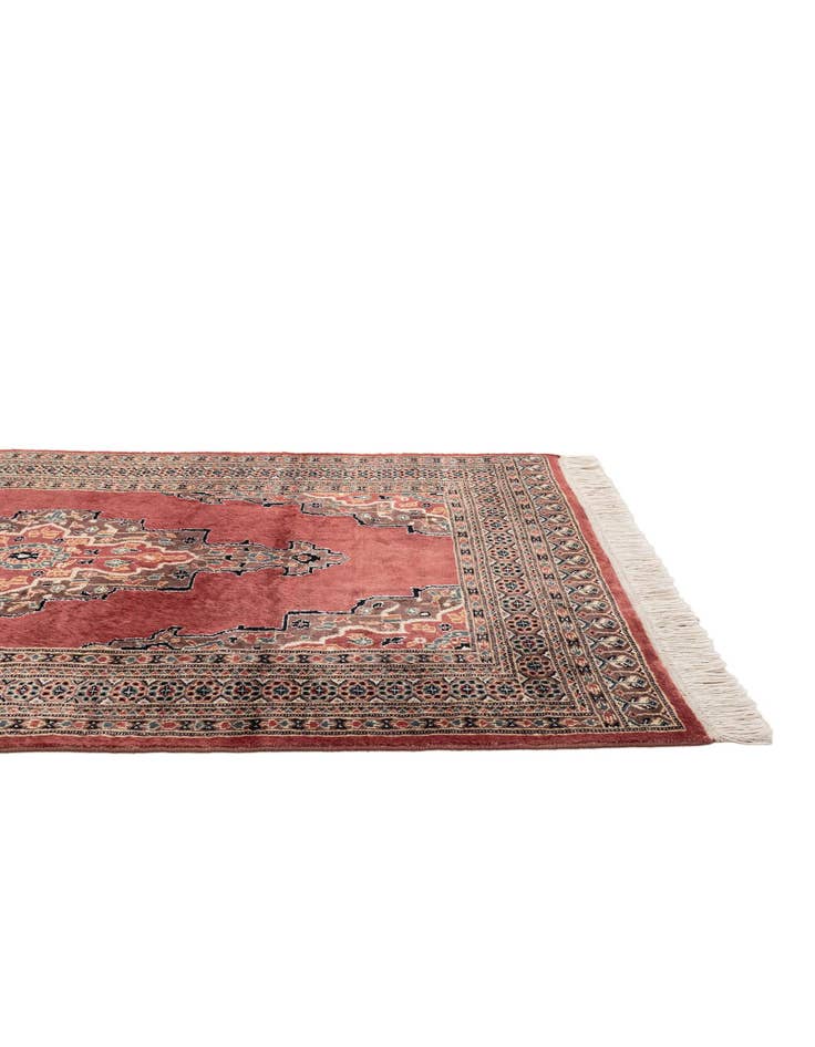 Detail image of  4' 4 x 5' 11  Hand Knotted Bokhara Oriental Rug