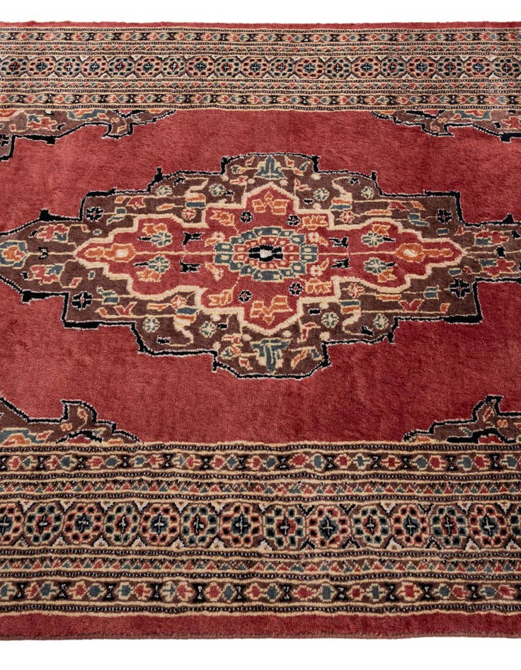 Detail image of  4' 4 x 5' 11  Hand Knotted Bokhara Oriental Rug