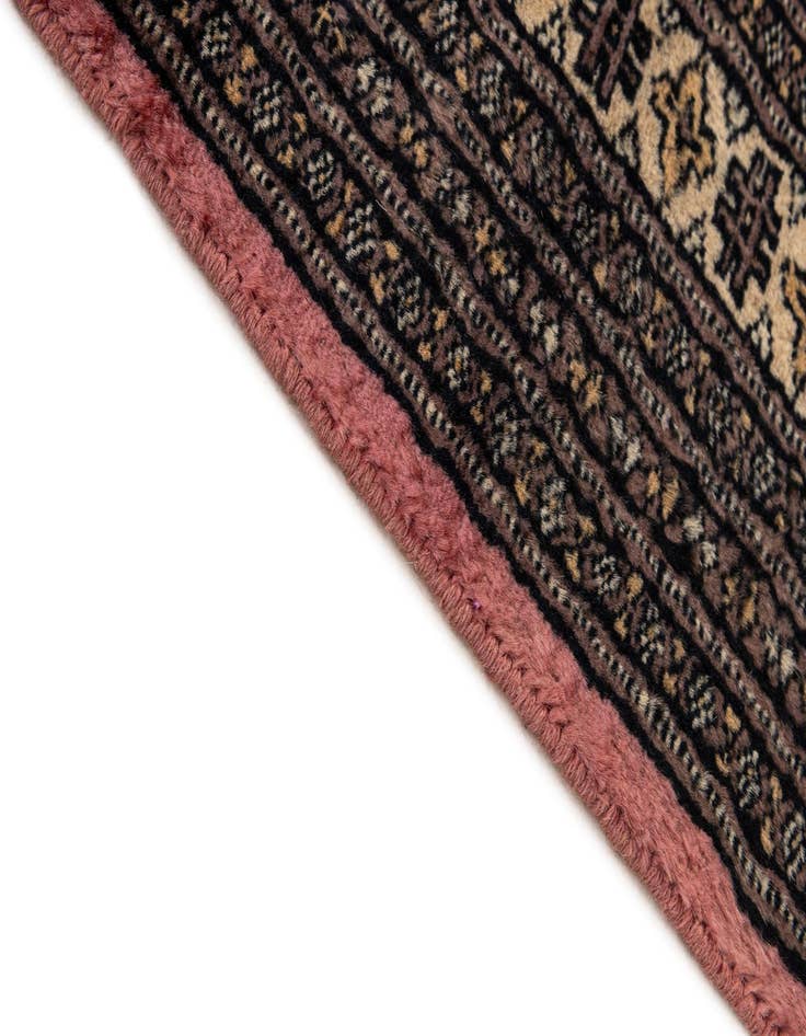 Detail image of  4' 2 x 6' 5  Hand Knotted Bokhara Wool Rug