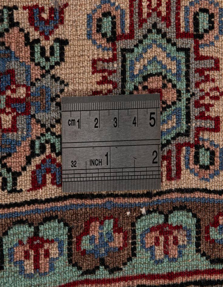 Detail image of  4' 4 x 6' 2  Hand Knotted Bokhara Oriental Wool Rug