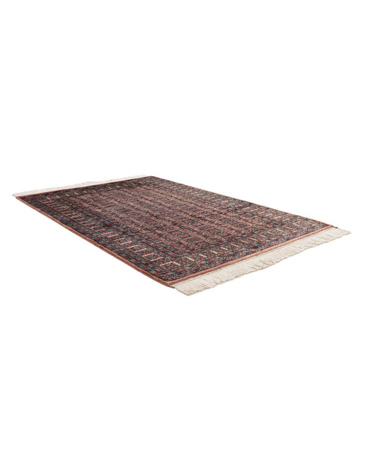 Detail image of  4' 4 x 6' 2  Hand Knotted Bokhara Oriental Wool Rug