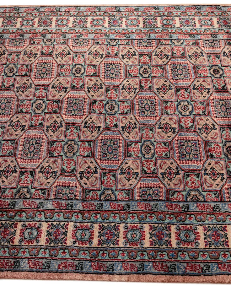 Detail image of  4' 4 x 6' 2  Hand Knotted Bokhara Oriental Wool Rug