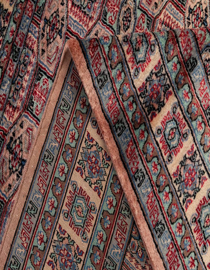 Detail image of  4' 4 x 6' 2  Hand Knotted Bokhara Oriental Wool Rug