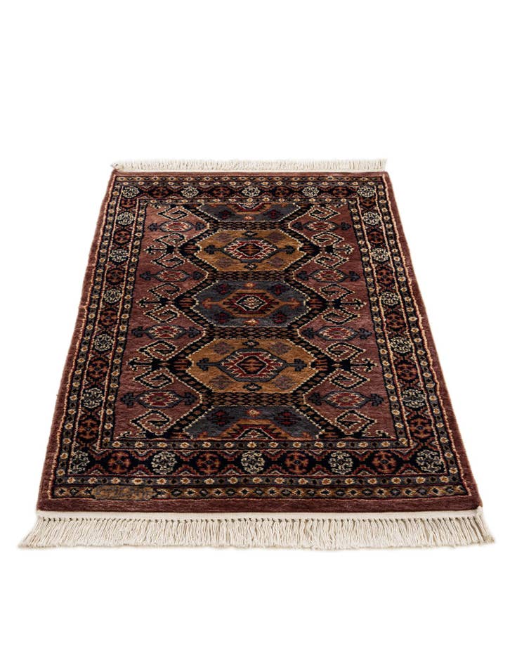 Detail image of  2' 7 x 4' 2  Hand Knotted Bokhara Oriental Rug