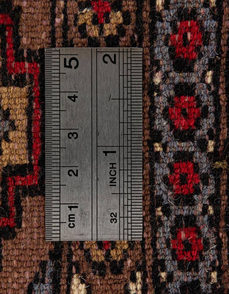 Detail image of  4' 2 x 6' 3  Hand Knotted Bokhara Oriental Wool Rug