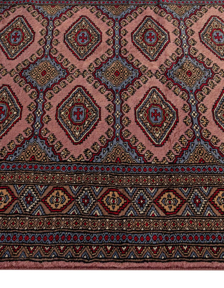 Detail image of  4' 2 x 6' 3  Hand Knotted Bokhara Oriental Wool Rug