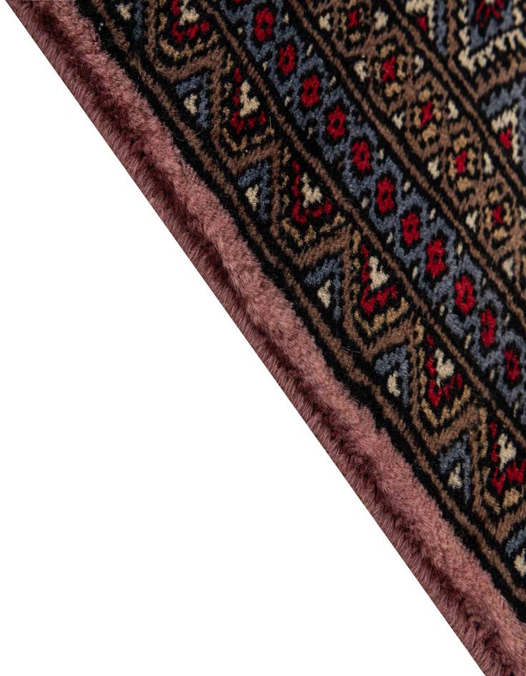 Detail image of  4' 2 x 6' 3  Hand Knotted Bokhara Oriental Wool Rug