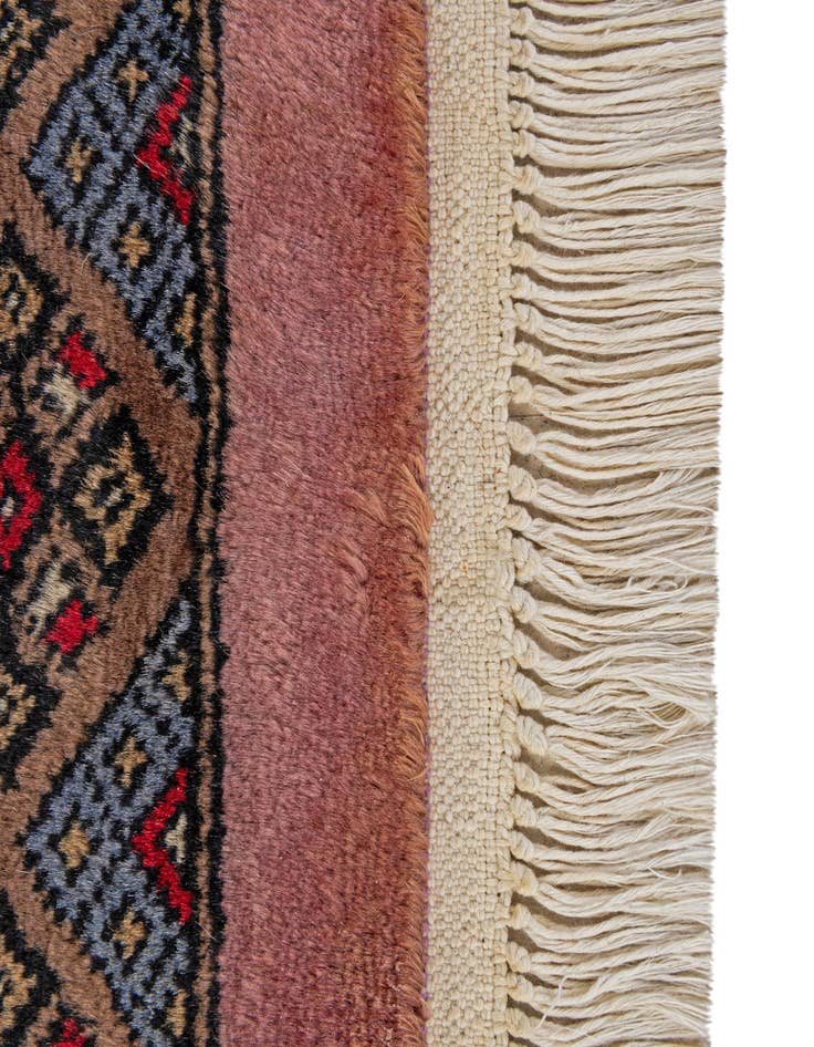 Detail image of  4' 2 x 6' 3  Hand Knotted Bokhara Oriental Wool Rug