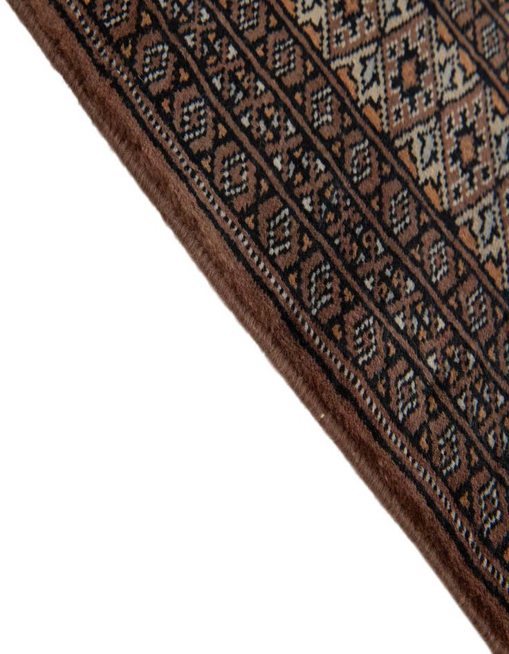 Detail image of  4' 2 x 6' 5  Hand Knotted Bokhara Oriental Wool Rug