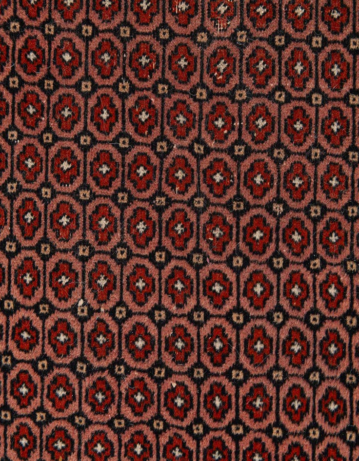 Detail image of  4' 1 x 6' 3  Hand Knotted Bokhara Oriental Wool Rug