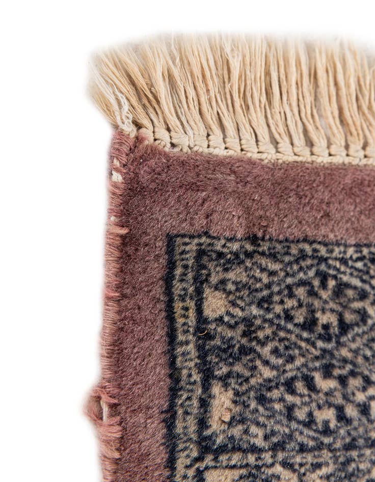 Detail image of  3' 1 x 4' 6  Hand Knotted Bokhara Wool Rug