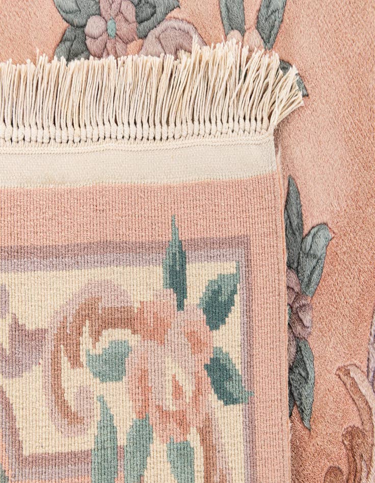 Detail image of  3' x 5' 2  Hand Knotted Carved Pekin Wool Rug