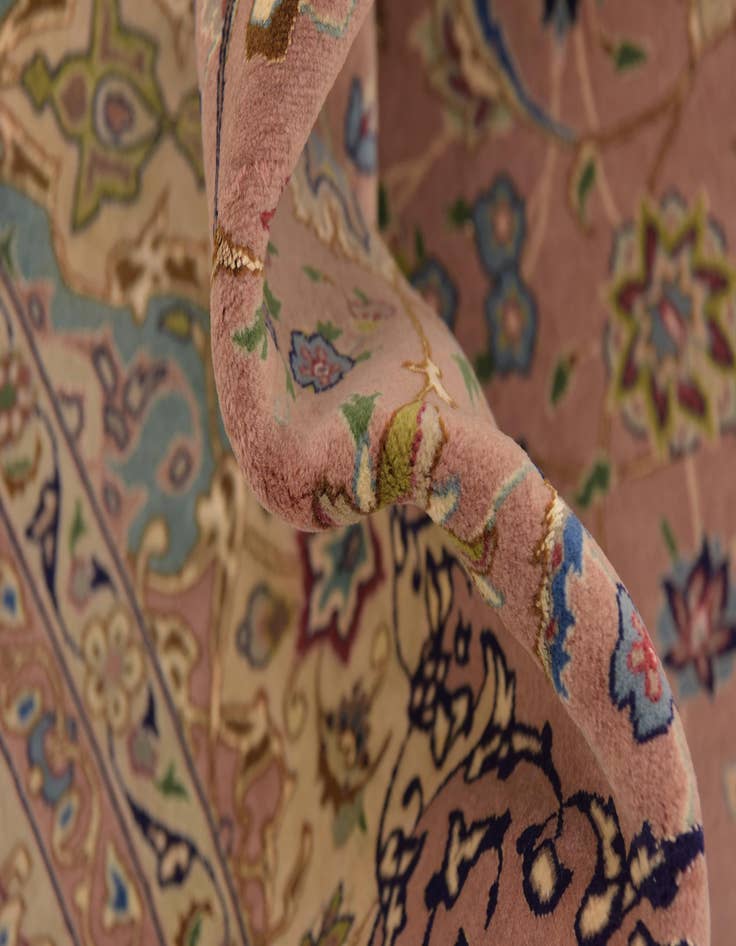 Detail image of  6' 6 x 9' 8  Hand Knotted Isfahan Persian Rug