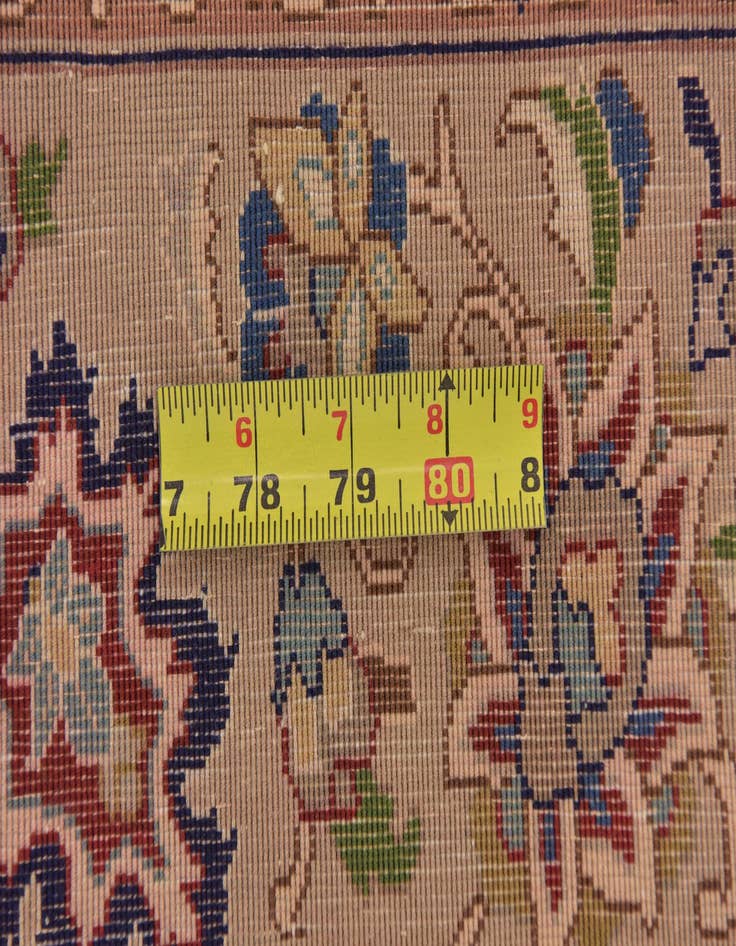 Detail image of  6' 6 x 9' 8  Hand Knotted Isfahan Persian Rug