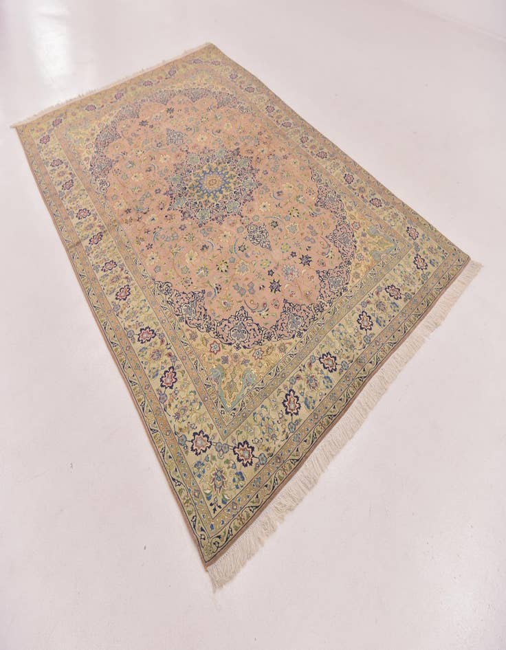 Detail image of  6' 6 x 9' 8  Hand Knotted Isfahan Persian Rug