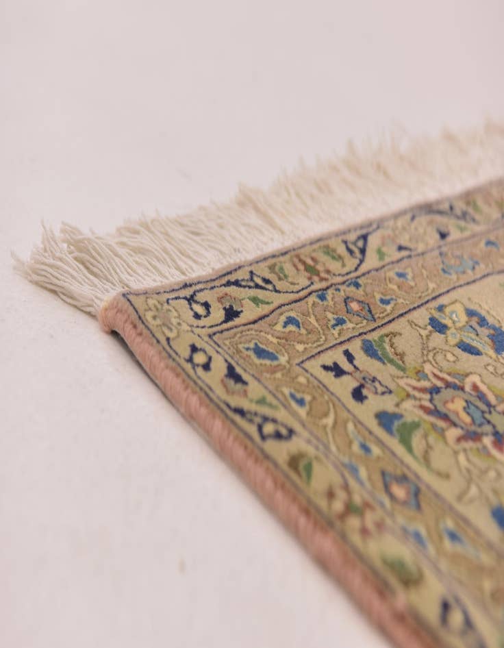 Detail image of  6' 6 x 9' 8  Hand Knotted Isfahan Persian Rug