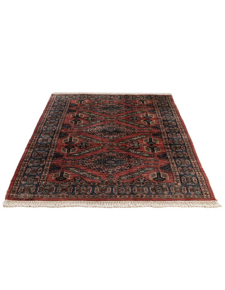 Detail image of  4' 2 x 6' 4  Hand Knotted Kazak Oriental Wool Rug