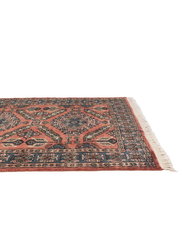 Detail image of  4' 2 x 6' 4  Hand Knotted Kazak Oriental Wool Rug