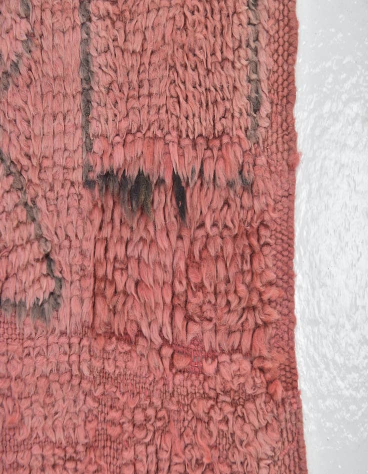 Detail image of  6' 4 x 9' 7  Hand Knotted Moroccan Wool Rug