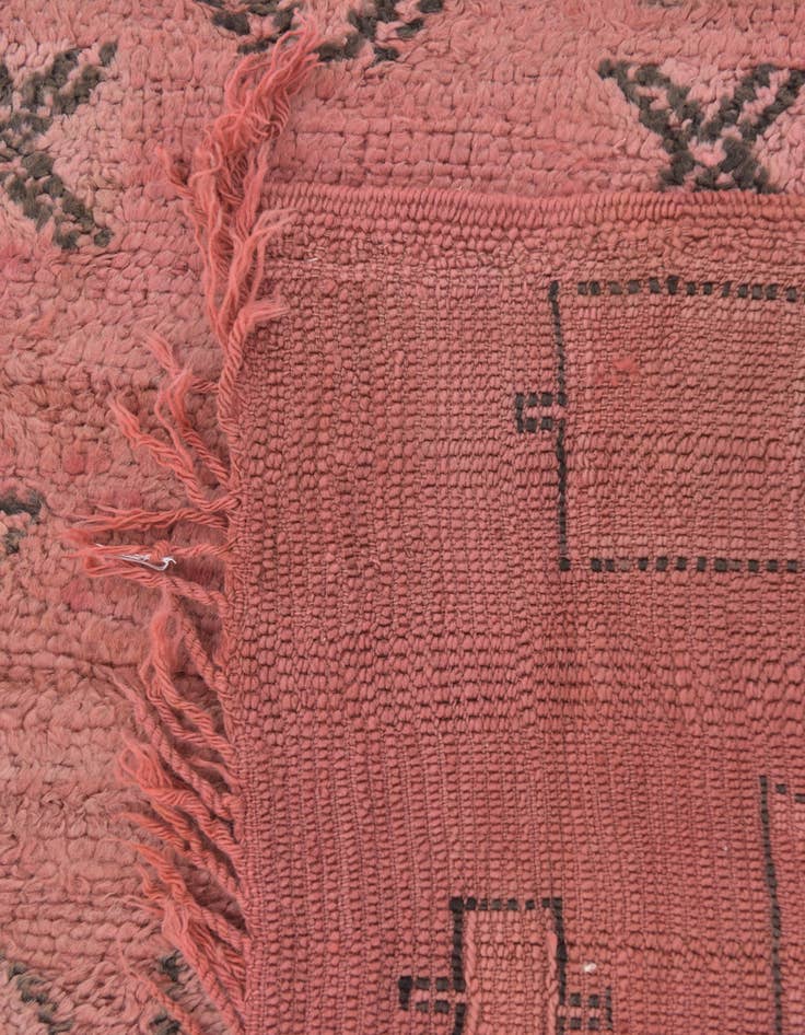 Detail image of  6' 4 x 9' 7  Hand Knotted Moroccan Wool Rug