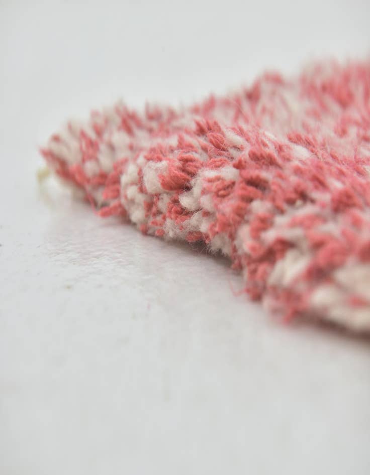 Detail image of  4' 8 x 8'  Hand Knotted Moroccan Wool Rug