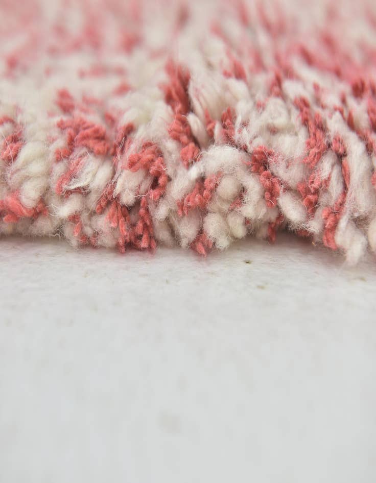 Detail image of  4' 8 x 8'  Hand Knotted Moroccan Wool Rug