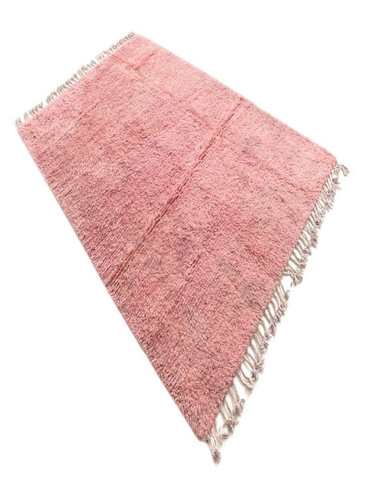 Detail image of  5' 1 x 7' 10  Hand Knotted Moroccan Wool Rug