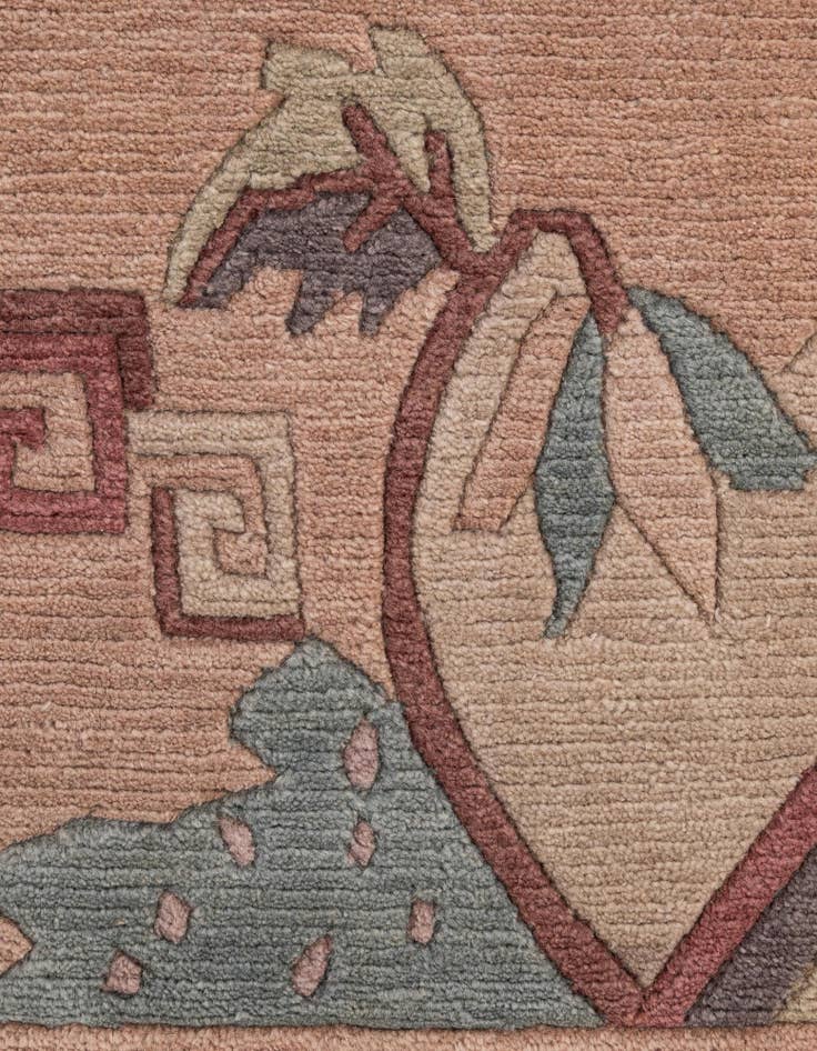 Detail image of  8' 6 x 11' 9  Hand Knotted Nepal Wool Rug