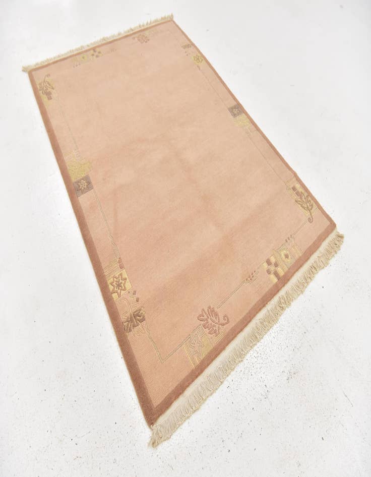 Detail image of  4' 8 x 6' 6  Hand Knotted Nepal Wool Rug