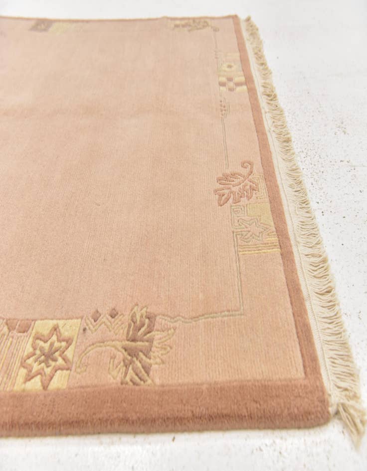 Detail image of  4' 8 x 6' 6  Hand Knotted Nepal Wool Rug